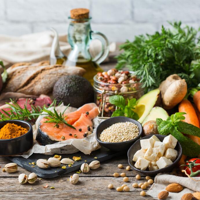 Ernährung und Vitamine für gesunde Haut